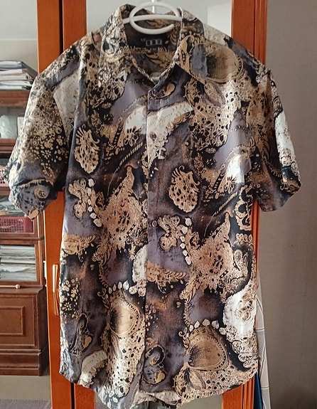 Paitapusero kirjava beige musta harmaa valkoinen