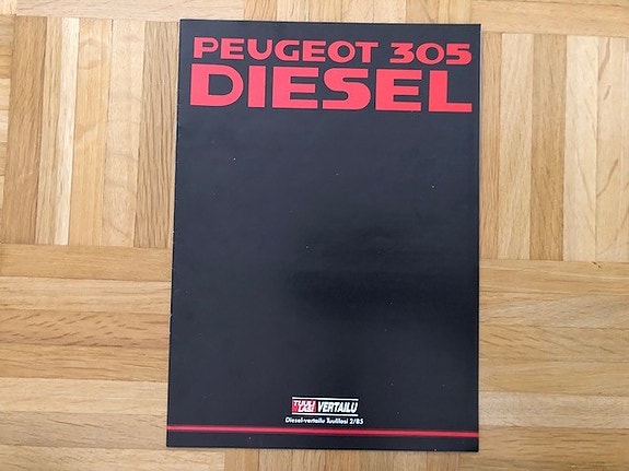 Esite Peugeot 305 Diesel 1985 - autovertailu Opel Ascona Talbot 1510 VW Jetta ym