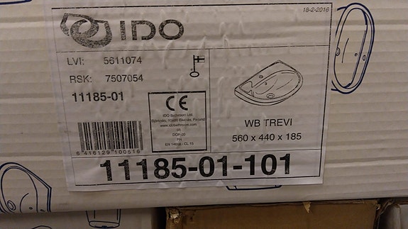 IDO Trevi 11185-01 pesuallas 560 x 440 x 185 mm