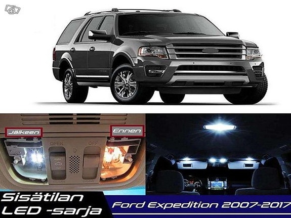Ford Expedition (U324) Sisätilan LED -muutossarja – 12 kpl – Plug & Play