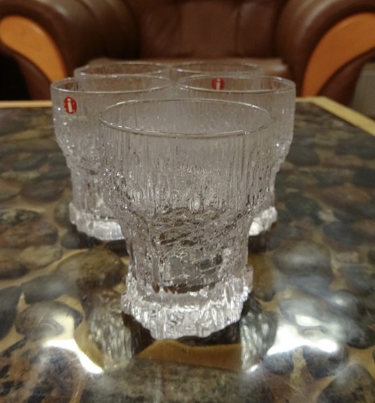 Iittala Aslak snapsi lasit 5kpl