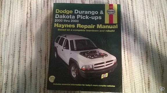 Dodge Durango Dakota ja avolavat korjaamokirja