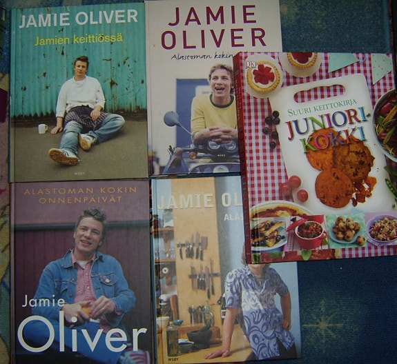 Jamie Oliver - Alastoman kokin keittiökirjat