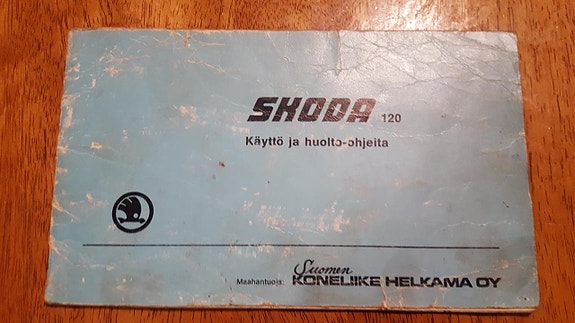 Skoda 120 käyttö- ja huolto-ohjeet