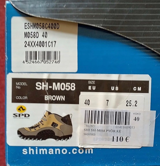 Shimano MTB- kengät 40 unisex