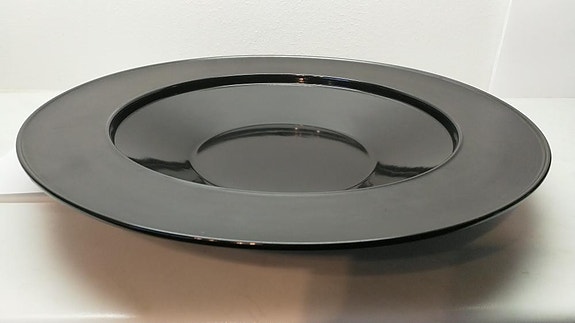 Tapio Wirkkala Rosenthal musta lautanen 31 cm