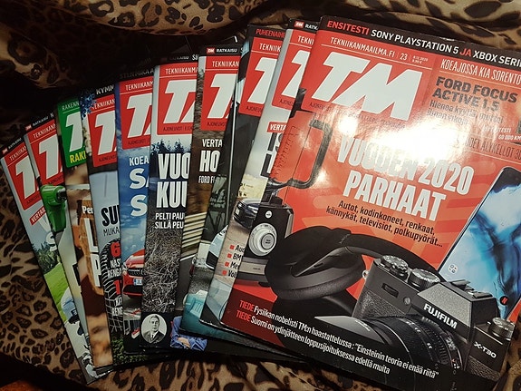 Lehti, 10kpl, ei luettu, V2020, TM, Tekniikan maailma, nouto