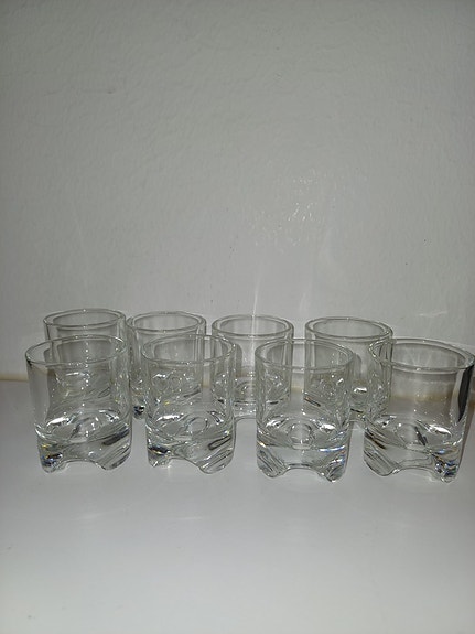 Vanhat Sampo snapsilasit, 8 kpl, Iittala