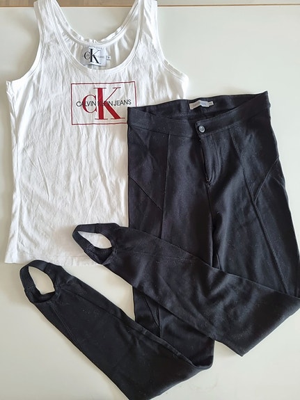 CALVIN KLEIN toppi&hiihtari leggingsit -setti