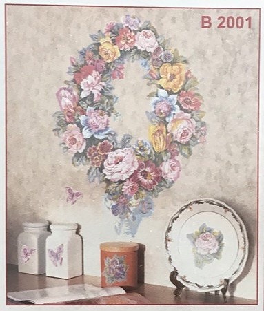 Sisustustarrat Retro kukkaseppele