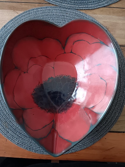Kranssisydän kulho anu pentik