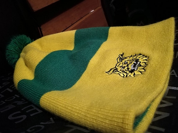Ilves liiga jääkiekko - pipo myssy vuorellinen one size keltainen-vihreä