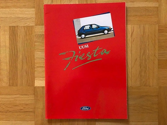 Esite Ford Fiesta mk3 vuodelta 1989, myös XR2i