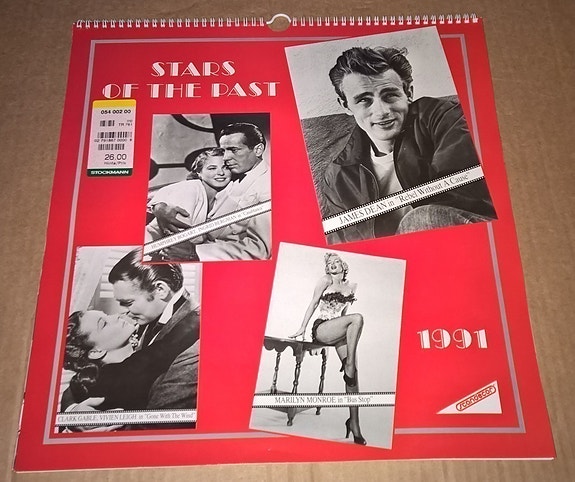 Star of the past scandecor calendars 1991 kalenteri