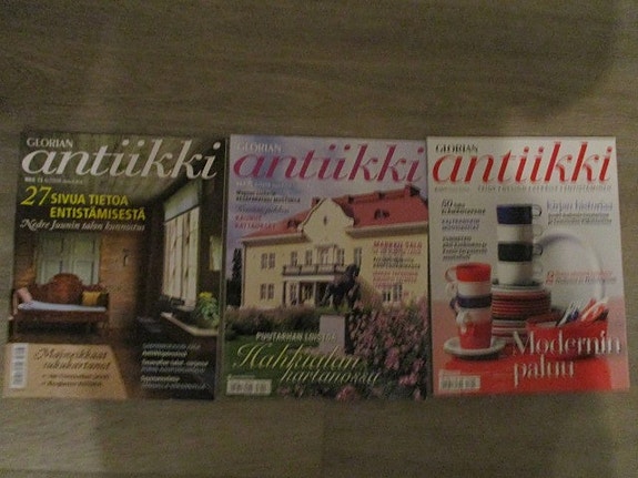 3kpl Glorian antiikki lehdet