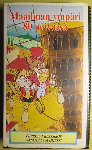 Maailman ympäri 80 päivässä - lasten VHS-filmi