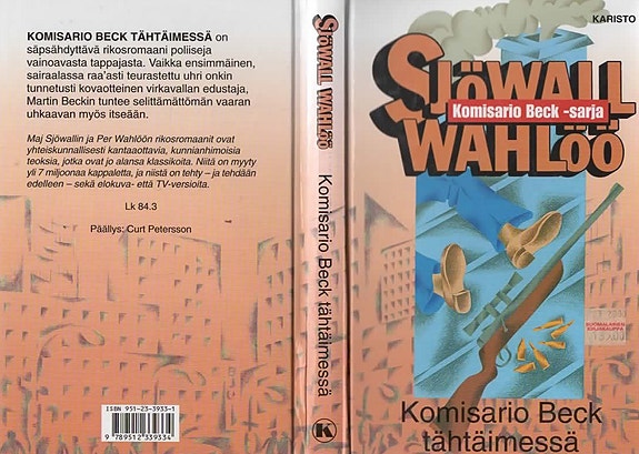 Sjöwall-Wahlöö: Komisario Beck tähtäimessä. DVD 1976. 3 muuta kirjaa.