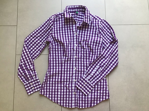 Benetton ruutupaita, koko XS