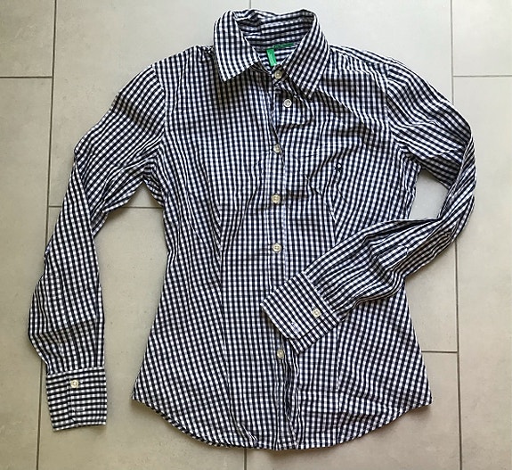 Benetton ruutupaita, koko XS