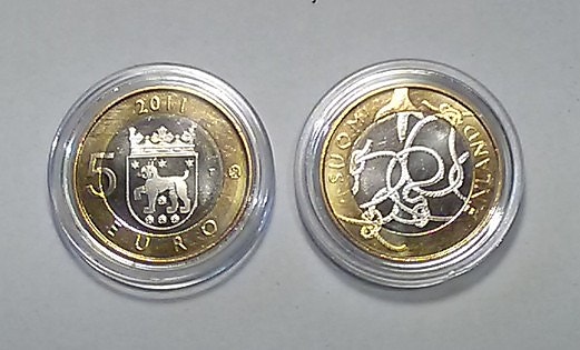 Suomi 5 € 2011 Häme, Eränkäynti, Ansalanka ja linn