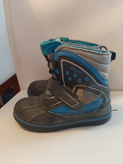 Crocs talvikengät koko 30 pojille harmaa–sininen