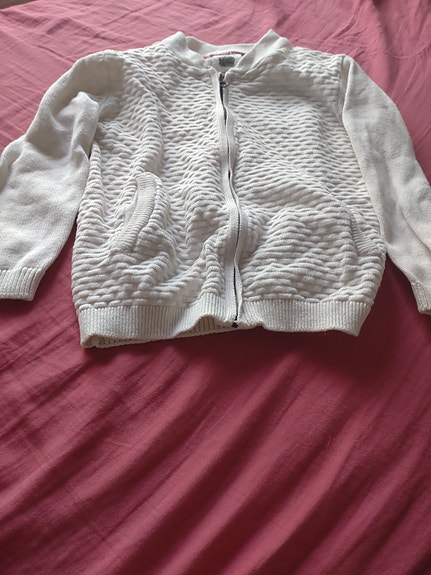 Zara The Good Things Lasten neuletakki valkoinen koko 98 unisex