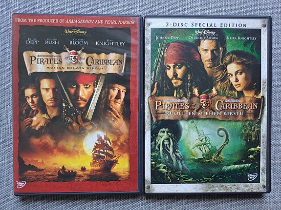 Pirates of Caribbean -elokuvat 2 kpl