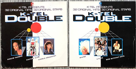 LP levyt: K-tel Double (1984 K-Tel KD-7070-1 & KD-7070-2)