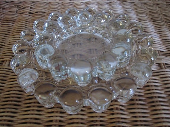 Vintage Anchor Hocking Boobie Bubble kupla pallo tuhkakuppi 2 kpl 1950-luku