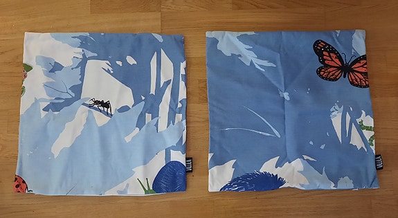 Vallila raparperia alla tyynyliinat 2 kpl 43 x 43 cm