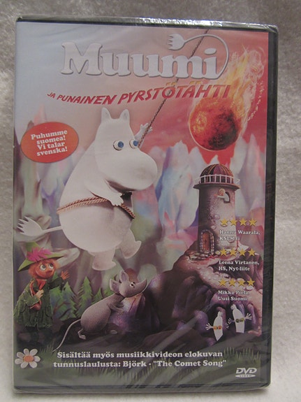 Muumi ja punainen pyrstötähti dvd uusi