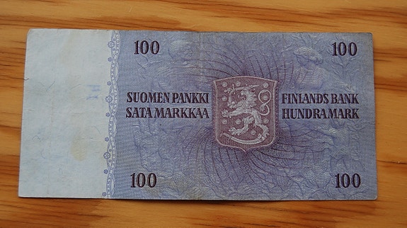 Suomen pankki 100 Markkaa 1963 J. V. Snellman