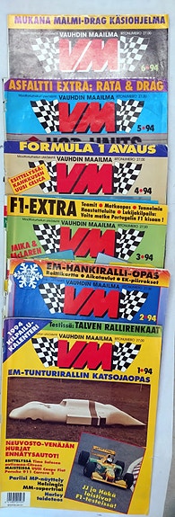 Vauhdin Maailma lehtiä, täydet vuosikerrat 1994-1996 ja 2000-2002