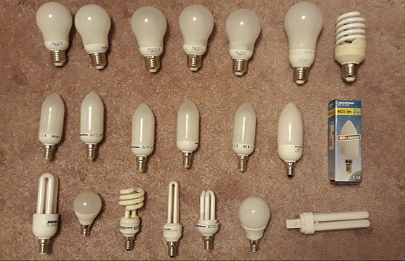 Energiansäästölamppuja