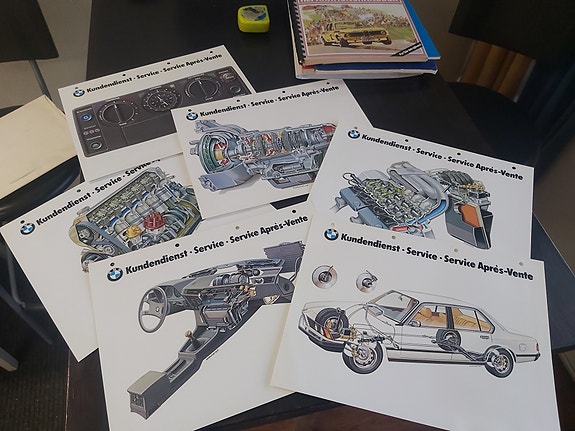 BMW-huollon esittelykortteja