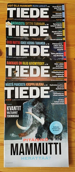 Tiede-lehtiä, nippu