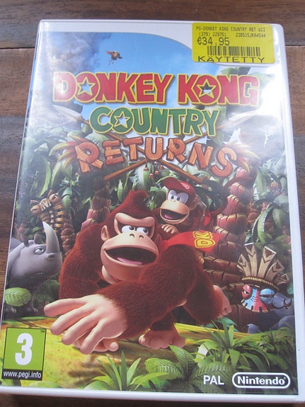 Nintendo Donkey Kong Country Returns peli vuosi 2010