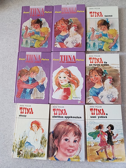 Paljon Tiina kirjoja  4e KPL
