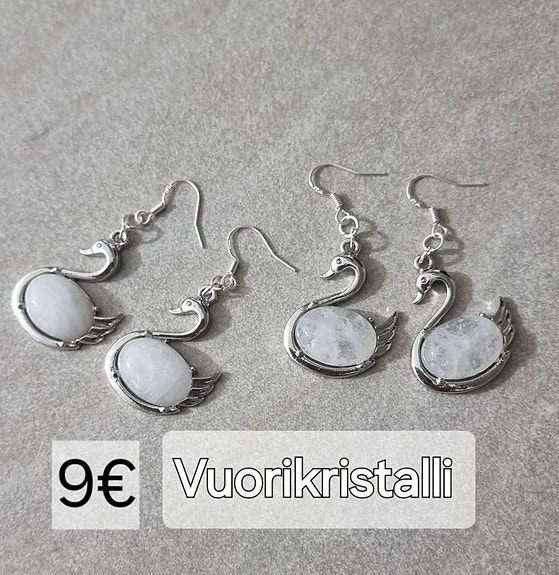 Korvakorut Ametisti Vuorikristalli Akaatti