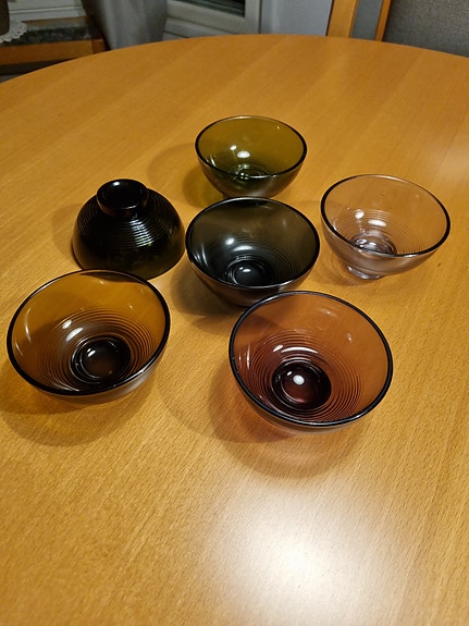 Karhula-Iittala jälkiruokakulhot 6kpl.