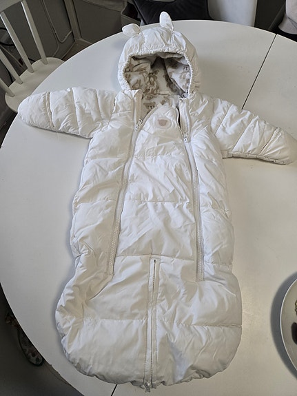 H&M toppahaalari valkoinen 62/68