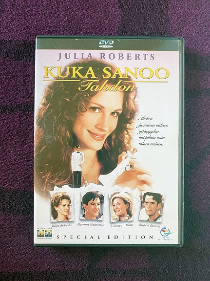 Kuka sanoo tahdon DVD Julia Roberts