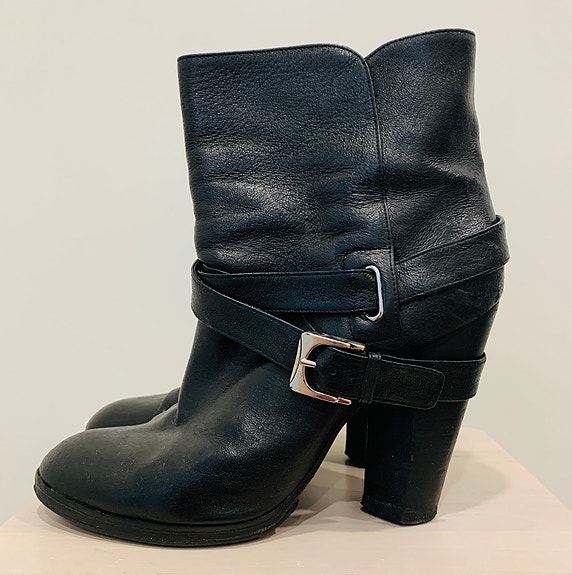 Marc by Marc Jacobs mustat nahkaiset korkonilkkurit 39