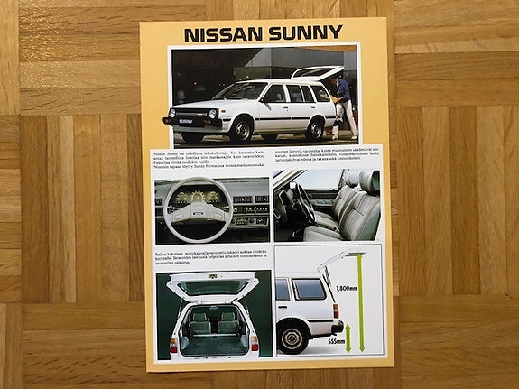 Esite Nissan Sunny B11 farmari noin vuodelta 1986-1987