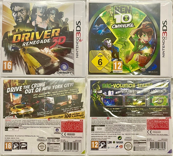 Driver Renegade 3D ja Ben 10 Omniverse (3DS)