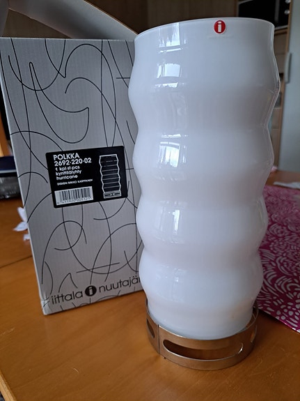 Iittala Nuutajärvi Polkka lyhty