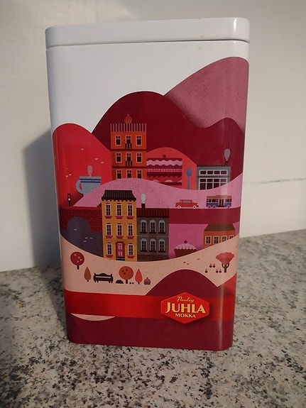 Juhla Mokka kahvipurkki