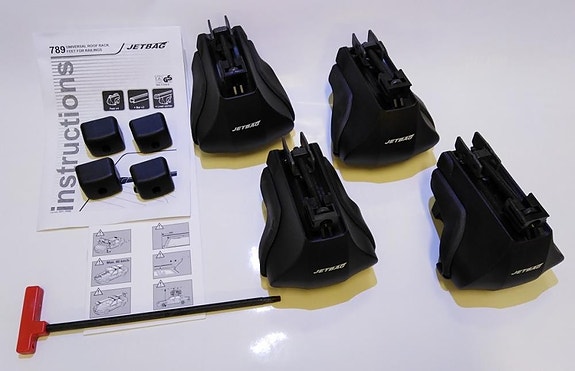 JetBag 789 jalkasarja kattokaiteisiin