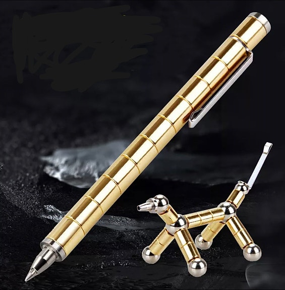 Magnetic pen, stylus, gold
