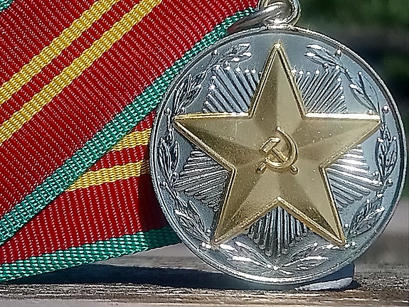 USSR Mitali. 15 vuotta palveluksesta  asevoimissa. Alkuperäinen la